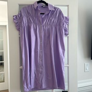 Lilac Button Up Dress 💜